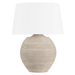Kitchawan Table Lamp - Cream / White