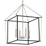 Eisley Pendant - Polished Nickel / Black