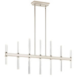 Sycara Linear Chandelier - Polished Nickel