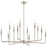 Alvaro Multi-Tier Chandelier - Polished Nickel