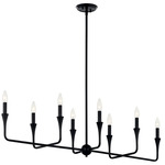 Alvaro Linear Chandelier - Black