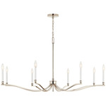 Malene Chandelier - Polished Nickel