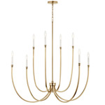 Malene Foyer Chandelier - Champagne Bronze