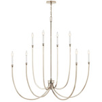 Malene Foyer Chandelier - Polished Nickel