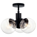 Silvarious Convertible Pendant - Black / Clear