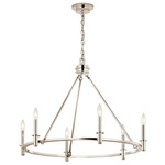 Carrick Chandelier - Polished Nickel
