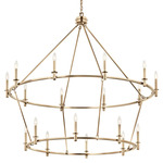 Carrick Two Tier Chandelier - Champagne Bronze