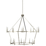 Carrick Two Tier Chandelier - Polished Nickel