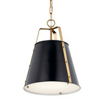 Etcher Pendant - Champagne Bronze / Black