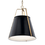 Etcher Pendant - Champagne Bronze / Black