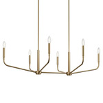 Madden Linear Chandelier - Champagne Bronze