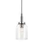 Madden Mini Pendant - Chrome / Clear