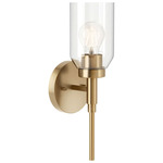 Madden Wall Sconce - Champagne Bronze / Clear