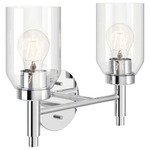 Madden Bathroom Vanity Light - Chrome / Clear