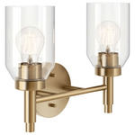 Madden Bathroom Vanity Light - Champagne Bronze / Clear