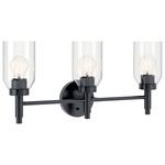 Madden Bathroom Vanity Light - Black / Clear
