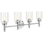 Madden Bathroom Vanity Light - Chrome / Clear