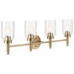 Madden Bathroom Vanity Light - Champagne Bronze / Clear