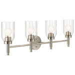 Madden Bathroom Vanity Light - Brushed Nickel / Clear