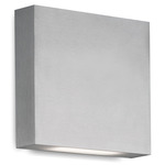 Mica Downlight Indoor / Outdoor Wall Sconce - Brushed Nickel / Frosted