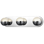 Pluto Bathroom Vanity Light - Chrome / Frosted