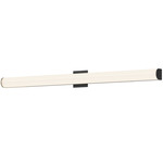 Longitude Bathroom Vanity Light - Black / White Acrylic