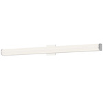 Longitude Bathroom Vanity Light - Chrome / White Acrylic