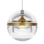 Limbus Modular Pendant - Brass / Clear