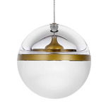 Limbus Modular Pendant - Brass / Frosted