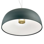 Tia Pendant - White / Battersea Green