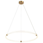 Inkara Color Select Chandelier - Aged Gold Brass / Silver / Clear