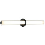 Satchie Color Select Bathroom Vanity Light - Matte Black / Clear / White