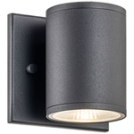 Tubular Outdoor Wall Sconce - Matte Black
