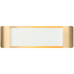 Kumilo Color Select Bathroom Vanity Light - Aged Gold Brass / White