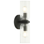 Westlock Wall Sconce - Matte Black / Clear