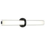 Satchie Color Select Bathroom Vanity Light - Matte Black / Clear / White