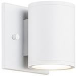 Tubular Outdoor Wall Sconce - Matte White