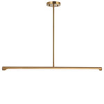 Novelle Color Select Linear Pendant - Aged Gold Brass