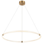 Inkara Color Select Chandelier - Aged Gold Brass / Silver / Clear