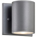 Tubular Outdoor Wall Sconce - Grey