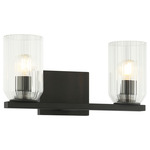 Westlock Bathroom Vanity Light - Matte Black / Clear