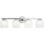 Derbishone Bathroom Vanity Light - Chrome / Clear / Opal
