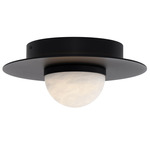 Landed Wall/ Ceiling Light - Black / Alabaster