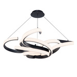 Woven Chandelier - Black / White