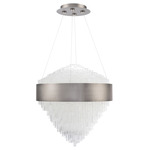 Luzerne Chandelier - Brushed Nickel / Clear