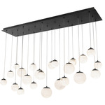 Pisces Color Select Linear Multi Light Pendant - Black / Alabaster