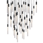 Magic Square Multi Light Pendant - Black / Clear