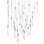 Magic Square Multi Light Pendant - Polished Nickel / Clear