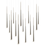 Cascade Linear Multi Light Pendant - Polished Nickel / Clear