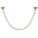 Entice Color Select Pendant - Aged Brass / Alabaster